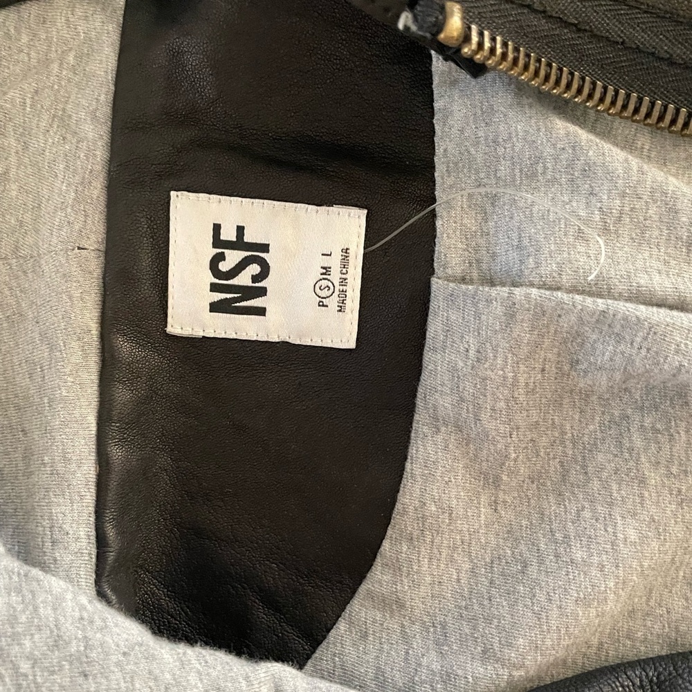 Great Condition Nsf Leather Jacket - image 3